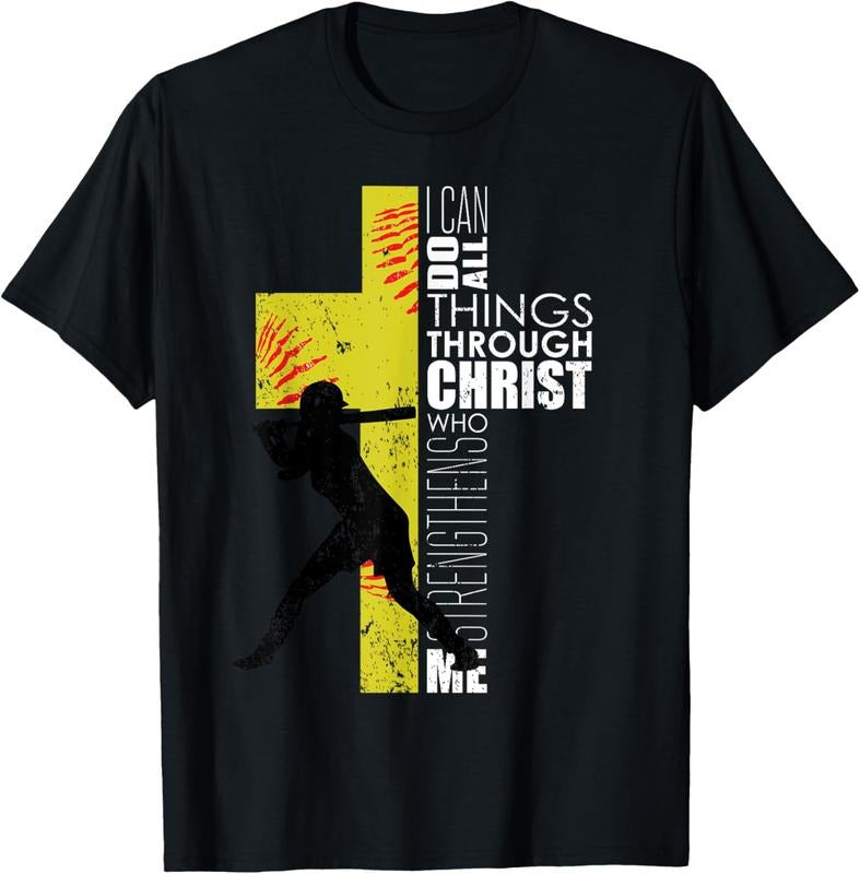 100% Cotton Softball Gifts Players Teen Girls Women Christian Religious T-Shirt Hoodie, Sweatshirt | HypeCrazeTee.com