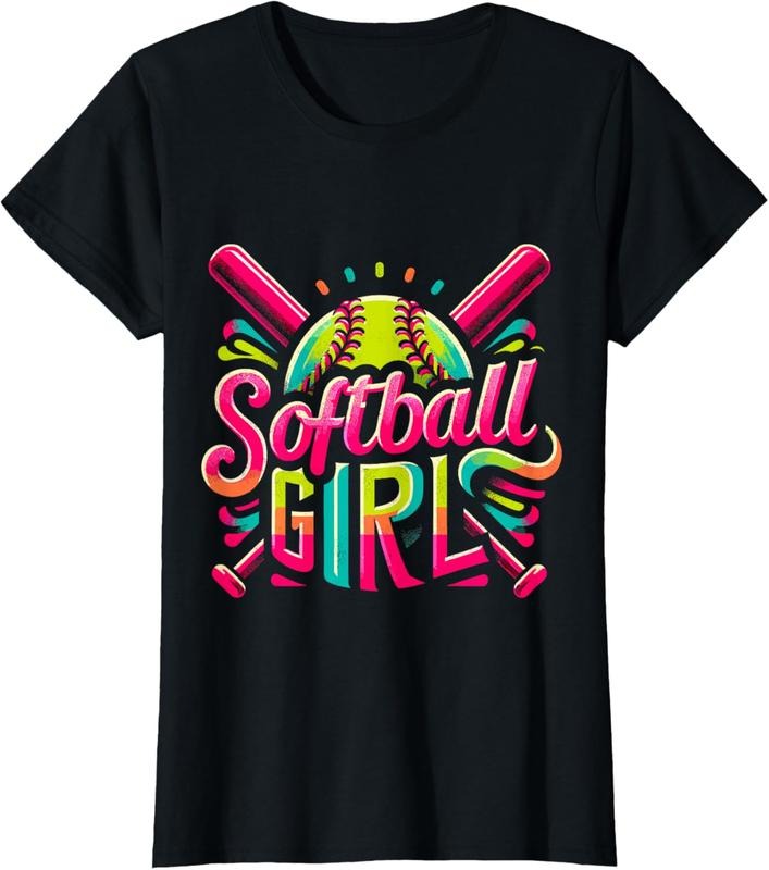 100% Cotton Softball Girl Softball Player Fan T-Shirt Hoodie, Sweatshirt | HypeCrazeTee.com