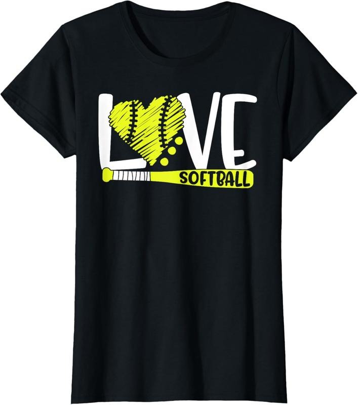 100% Cotton Softball Graphic Saying Shirts for Teen Girls and Women T-Shirt Hoodie, Sweatshirt | HypeCrazeTee.com