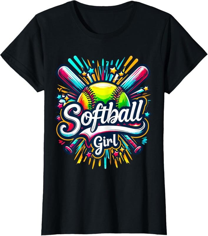 100% Cotton Softball Player Fan Girl Softball T-Shirt Hoodie, Sweatshirt | HypeCrazeTee.com