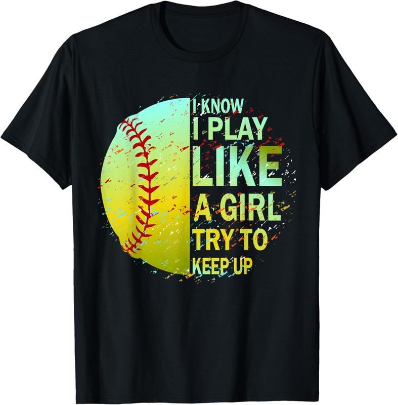 100% Cotton Softball for Girls | Softball T-Shirt Hoodie, Sweatshirt | HypeCrazeTee.com