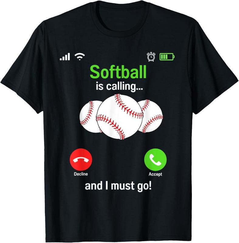 100% Cotton Softball is calling - Softball Player Coaches Team Softball T-Shirt Hoodie, Sweatshirt | HypeCrazeTee.com