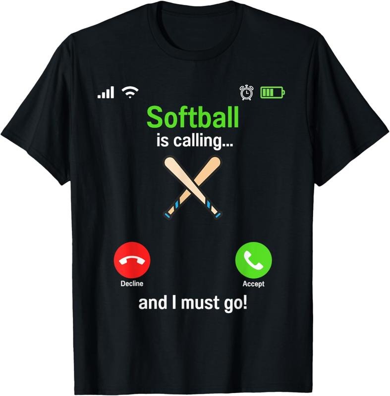 100% Cotton Softball is calling - Softball Player Coaches Team Softball T-Shirtstyle{n002}2 T-Shirts, Hoodie, Sweatshirt