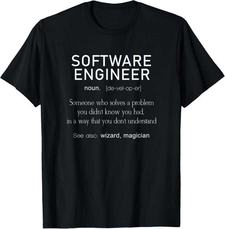 100% Cotton Software Engineer Definition Shirt Coder Definition T Shirt T-Shirt Hoodie, Sweatshirt | HypeCrazeTee.com