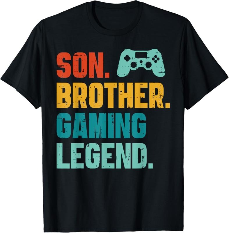 100% Cotton Son Brother Gaming Legend Retro Gamer Boys  Men Youth T-Shirt Hoodie, Sweatshirt | HypeCrazeTee.com