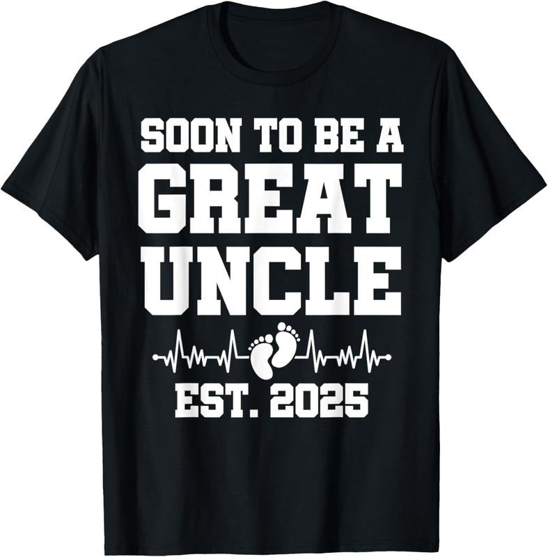 100% Cotton Soon To Be A Great Uncle Est. 2025 - Pregnancy Announcement T-Shirt Hoodie, Sweatshirt | HypeCrazeTee.com