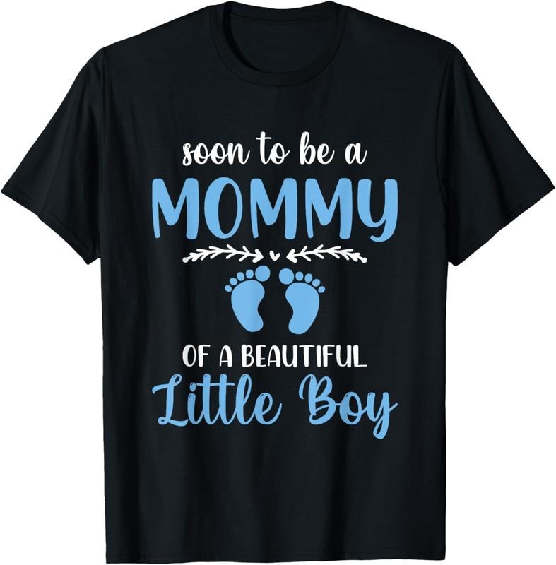 100% Cotton Soon To Be A Mommy Of A Beautiful Little Boy Pregnancy T-Shirt Hoodie, Sweatshirt | HypeCrazeTee.com