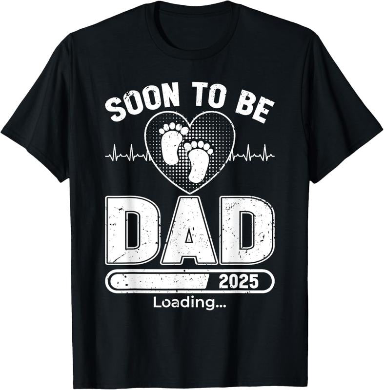 100% Cotton Soon To Be Daddy 2025 Funny First Time Dad T-Shirt Hoodie, Sweatshirt | HypeCrazeTee.com