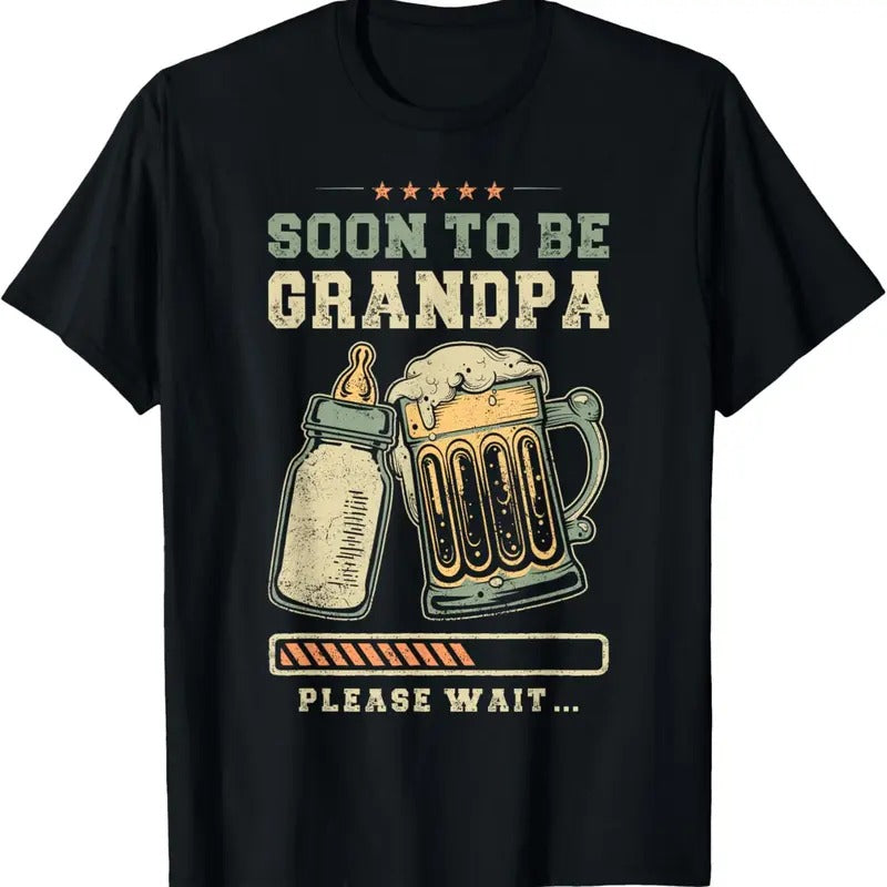 100% Cotton Soon To Be Grandpa,Announcement, Expecting Grandfather T-Shirt Hoodie, Sweatshirt | HypeCrazeTee.com
