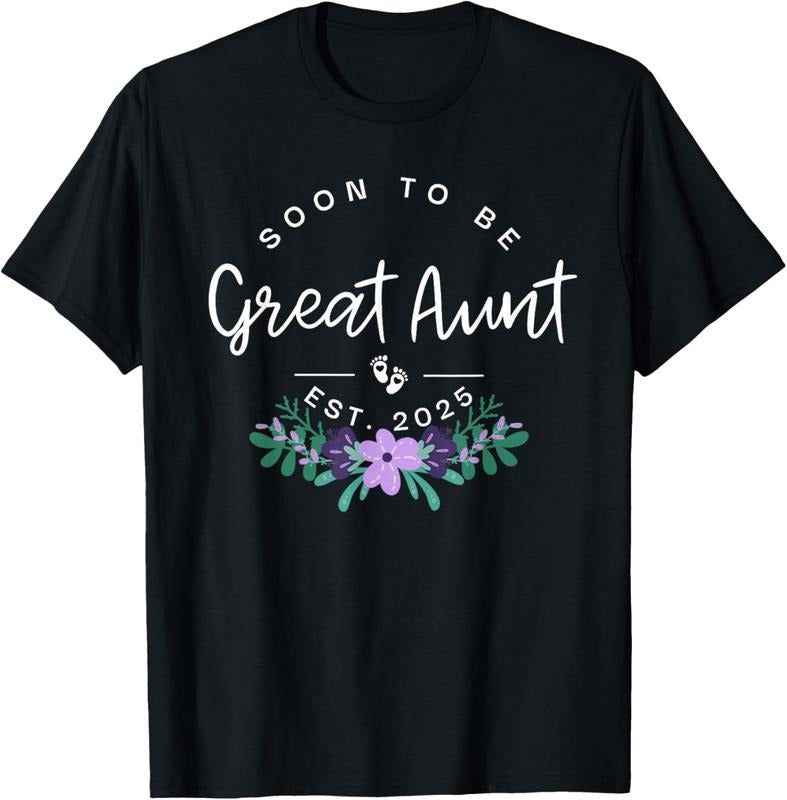 100% Cotton Soon To Be Great Aunt 2025 New  Pregnancy Announcement T-Shirt Hoodie, Sweatshirt | HypeCrazeTee.com