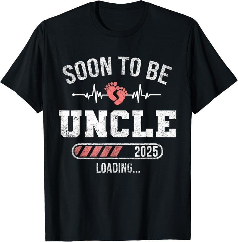 100% Cotton Soon To Be Uncle 2025 Loading For Pregnancy Announcement T-Shirt Hoodie, Sweatshirt | HypeCrazeTee.com