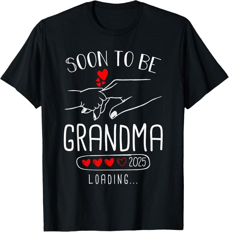 100% Cotton Soon To be Grandma 2025 Loading Promoted to Grandma 2025 T-Shirtstyle{n002}2 T-Shirts, Hoodie, Sweatshirt