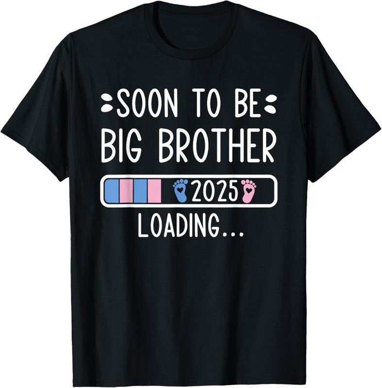100% Cotton Soon to Be Big Brother 2025 Loading Pregnancy Announcement T-Shirt Hoodie, Sweatshirt | HypeCrazeTee.com