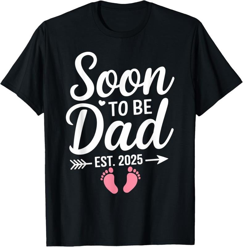 100% Cotton Soon to Be Dad 2025 Pregnancy Announcement Est 2025 Loading T-Shirt Hoodie, Sweatshirt | HypeCrazeTee.com