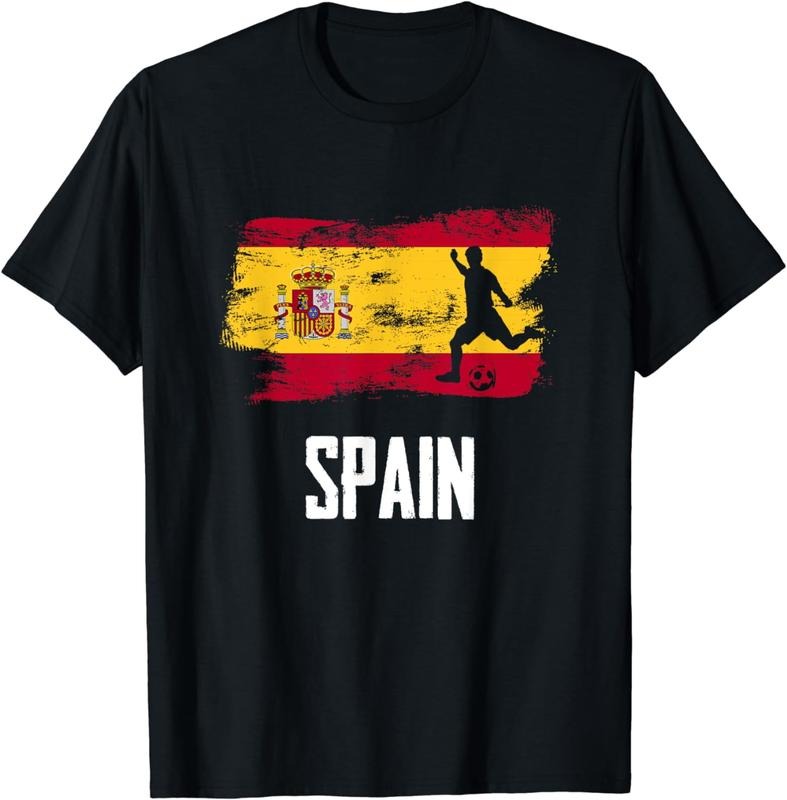 [100% Cotton]Spain Flag Jersey Spanish Soccer Team Spanish T-Shirt Hoodie, Sweatshirt | HypeCrazeTee.com