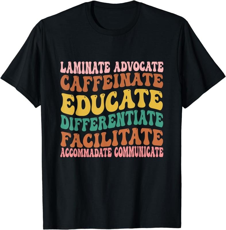 [100% Cotton]Special Education Teacher Laminate Accommodate Collaborate T-Shirt Hoodie, Sweatshirt | HypeCrazeTee.com