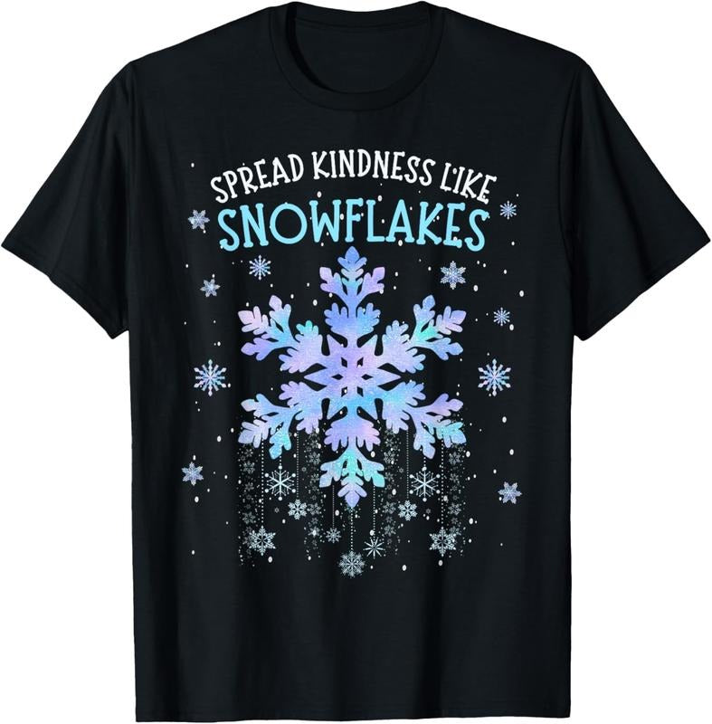 100% Cotton Spread Kindness Like Snowflakes Christmas Teacher Unity Day T-Shirt Hoodie, Sweatshirt | HypeCrazeTee.com