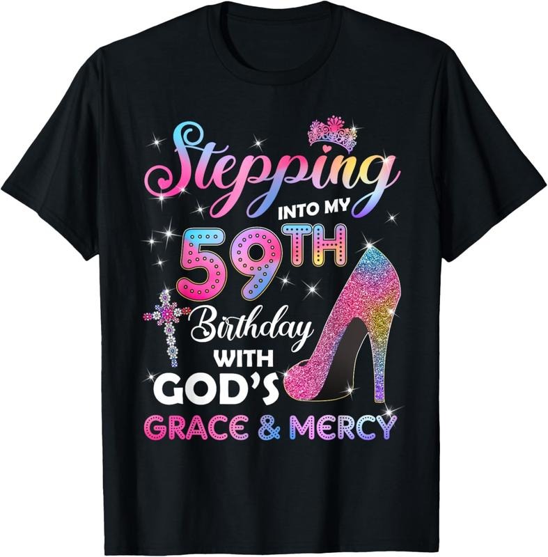 100% Cotton Stepping Into My 59th Birthday gift Women 59 years old Pumps T-Shirt Hoodie, Sweatshirt | HypeCrazeTee.com