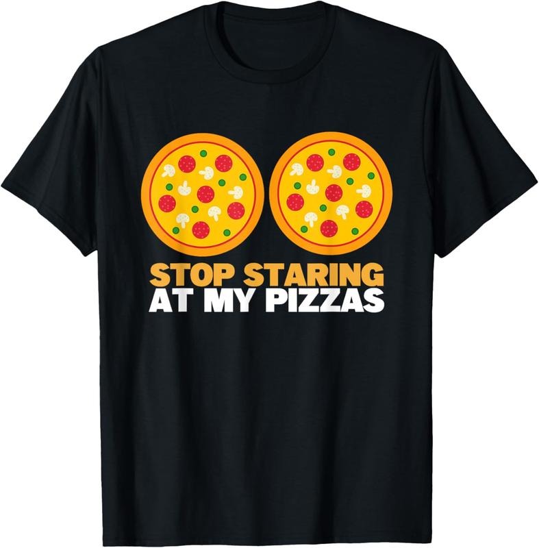 100% Cotton Stop Staring At My Pizza Party Women Funny Pizza T-Shirt Hoodie, Sweatshirt | HypeCrazeTee.com
