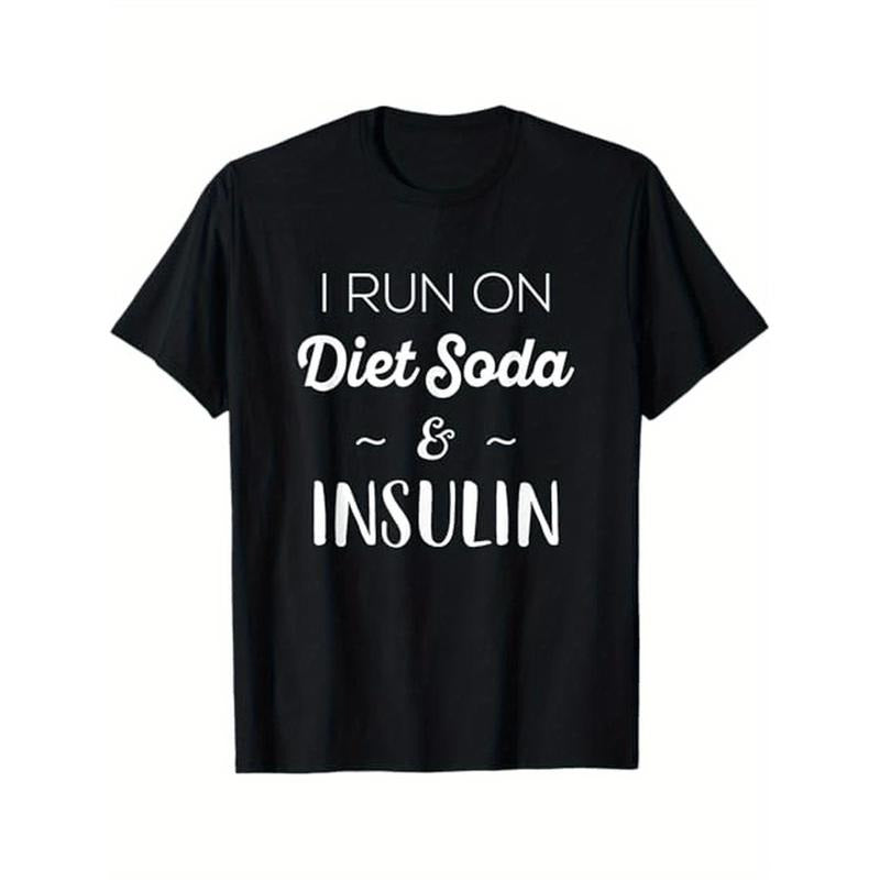 100% Cotton Summer T Shirts Funny Men Women On Soda Insulin T Shirt 100 Cotton Halloween Thanksgiving Christmas Gift For...