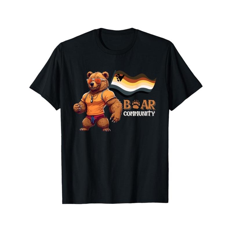 100% Cotton Summer T Shirts Mens Wear 180 Side Printed Round Collar Short Sleeve T Shirt Funny Pride Pride Costume Gift...