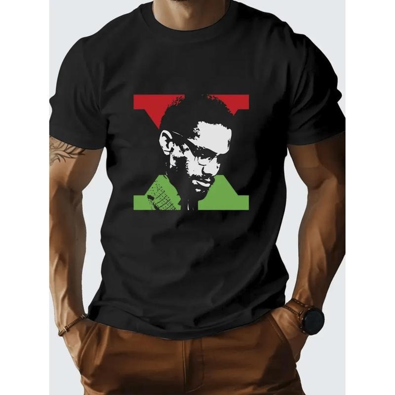 100% Cotton Summer T Shirts Mens X Black History Month T Shirt 100 Cotton Relaxed Neck Short Sleeve Shirt With Vibrant...