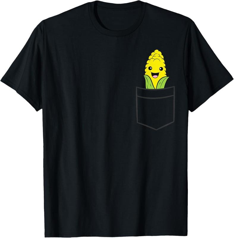 100% Cotton Sweet Corn In The Pocket Vegetable Cute Corn T-Shirt Hoodie, Sweatshirt | HypeCrazeTee.com