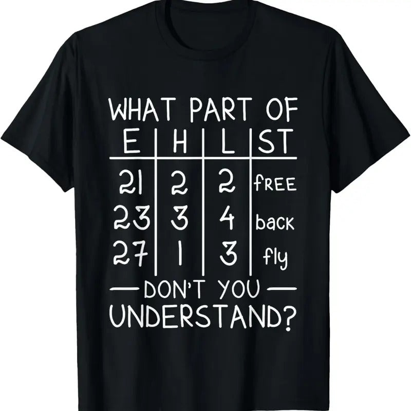 100% Cotton Swimming Swimmer What Part Don't You Understand Swim Team T-Shirt Hoodie, Sweatshirt | HypeCrazeTee.com