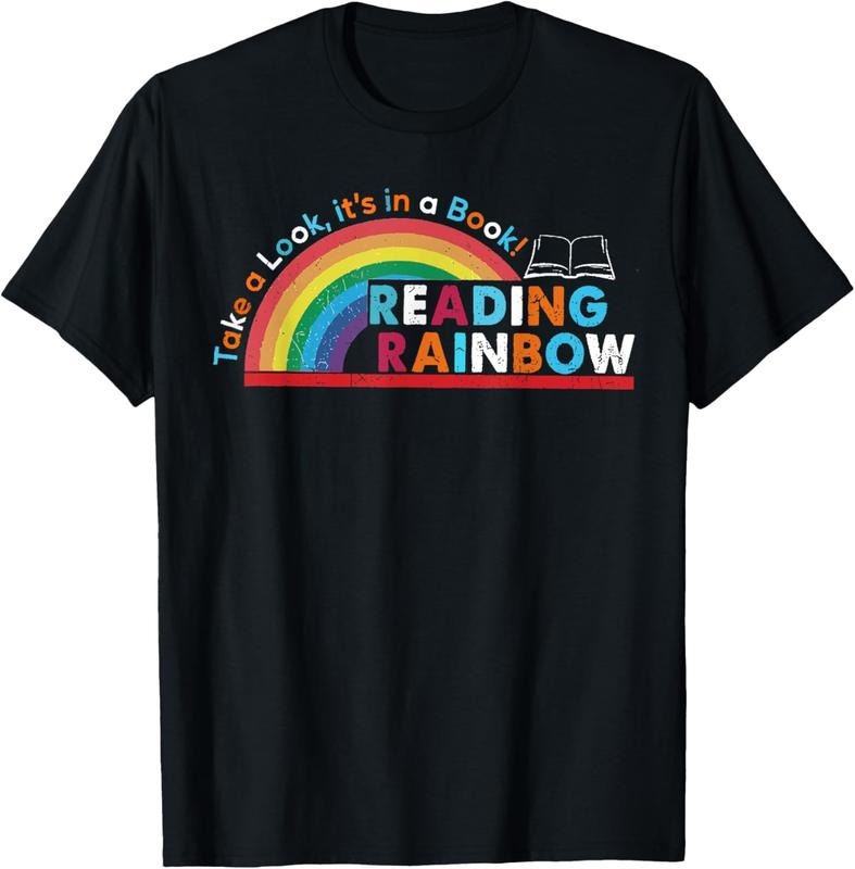 100% Cotton Take A Look A Book Vintage Reading Librarian rainbow T-Shirt Hoodie, Sweatshirt | HypeCrazeTee.com