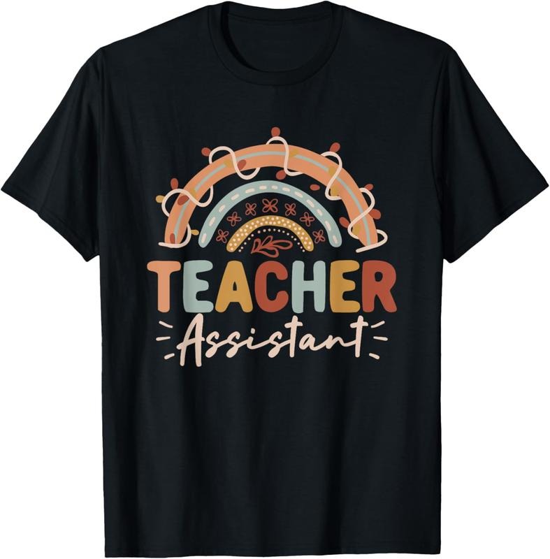 100% Cotton Teacher Assistant Rainbow Back To School Student Teachers T-Shirt Hoodie, Sweatshirt | HypeCrazeTee.com