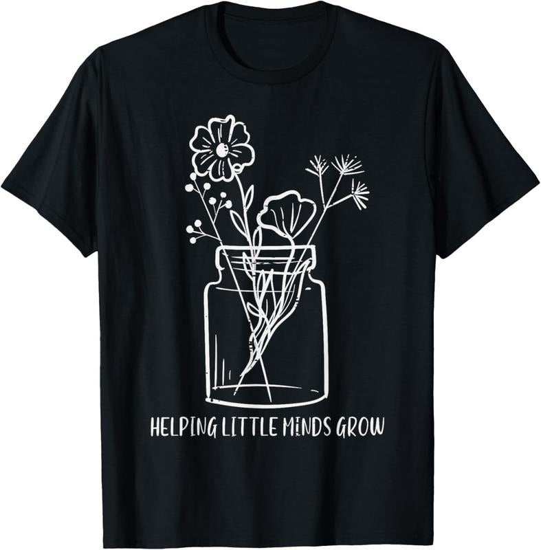 100% Cotton Teacher Helping Little Minds Grow Sped Inspirational Women T-Shirt Hoodie, Sweatshirt | HypeCrazeTee.com