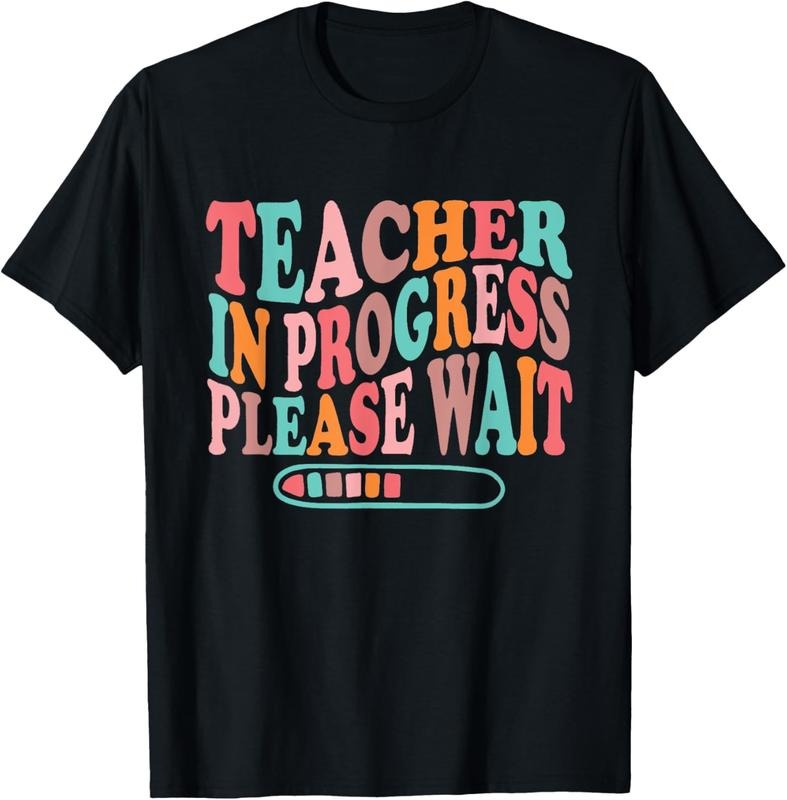 100% Cotton Teacher in Progress RetroTeacher in Training Back To School T-Shirt Hoodie, Sweatshirt | HypeCrazeTee.com