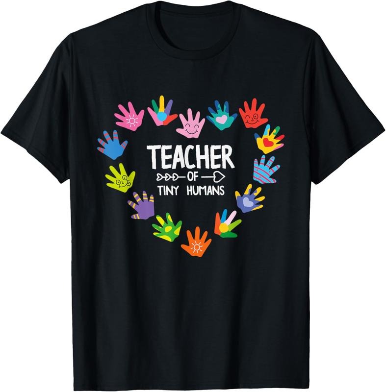 100% Cotton Teacher of Tiny Humans Kindergarten Preschool Teacher T-Shirt Hoodie, Sweatshirt | HypeCrazeTee.com