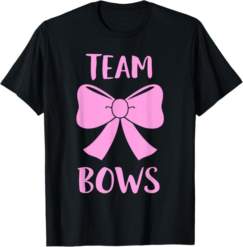 100% Cotton Team Bows Gender Reveal Design for Girls and Families T-Shirt Hoodie, Sweatshirt | HypeCrazeTee.com