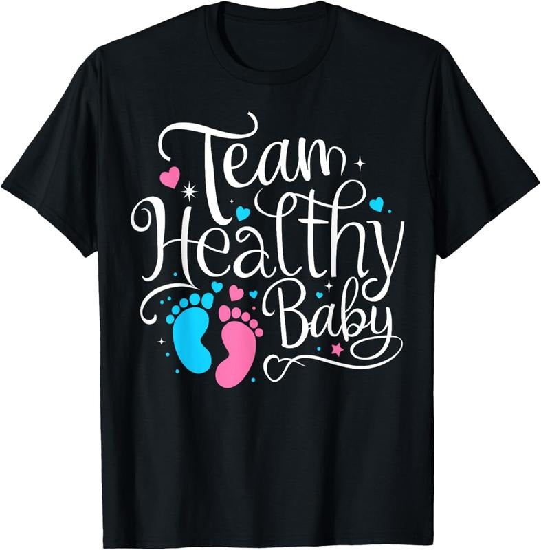 100% Cotton Team Healthy  Shower Gender Reveal Party T-Shirt Hoodie, Sweatshirt | HypeCrazeTee.com