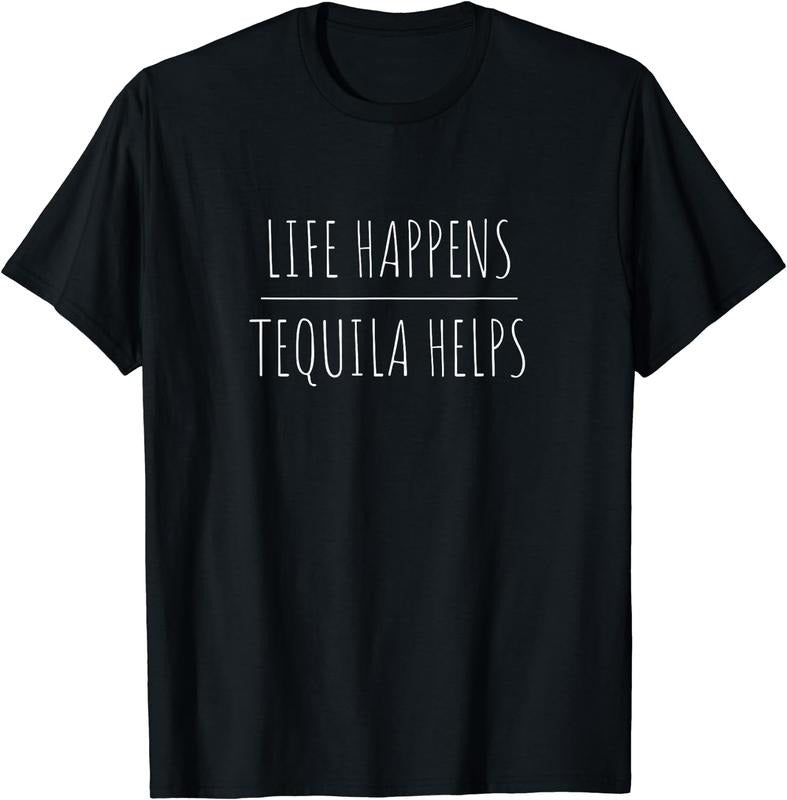 [100% Cotton]Tequila Helps Shirt - Funny Tequila T-Shirt T-Shirt Black Hoodie, Sweatshirt | HypeCrazeTee.com
