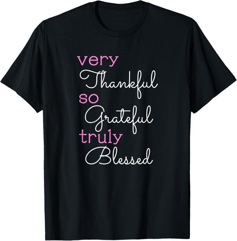 100% Cotton Thankful Grateful Blessed Positivity Motivational Christian T-Shirt Hoodie, Sweatshirt | HypeCrazeTee.com