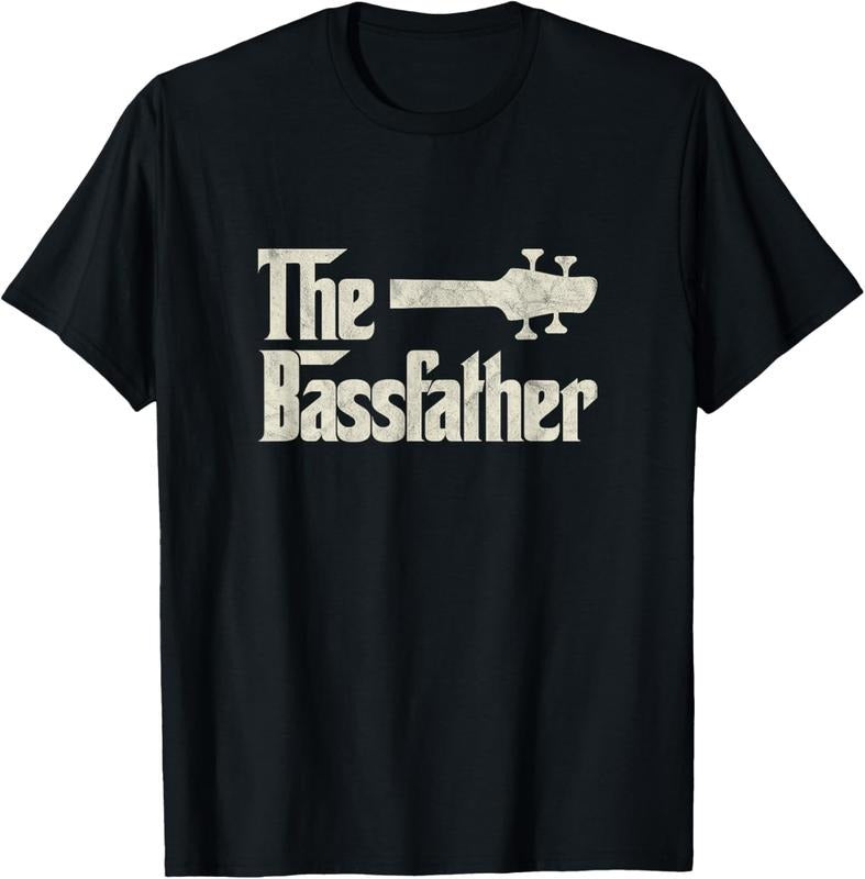 100% Cotton The Bassfather - Distressed Bass Player Dad Fathers Day T-Shirt Hoodie, Sweatshirt | HypeCrazeTee.com