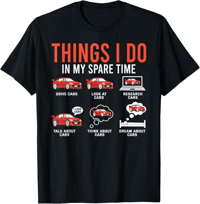100% Cotton Things I Do In My Spare Time Funny Car Enthusiast Car Lover T-Shirt Hoodie, Sweatshirt | HypeCrazeTee.com