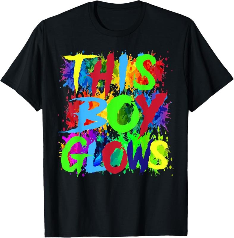 100% Cotton This Boy Glows Cute Boys Man Son Party team T-Shirt Hoodie, Sweatshirt | HypeCrazeTee.com