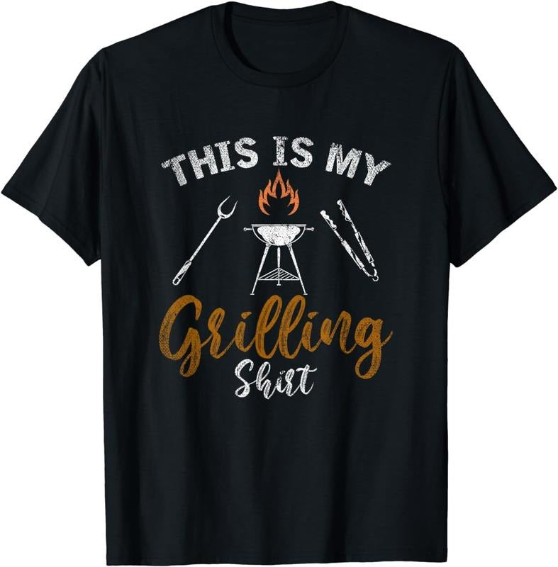 [100% Cotton]This Is My Grilling Shirt Funny BBQ Party Gift Barbecue T-Shirt Hoodie, Sweatshirt | HypeCrazeTee.com