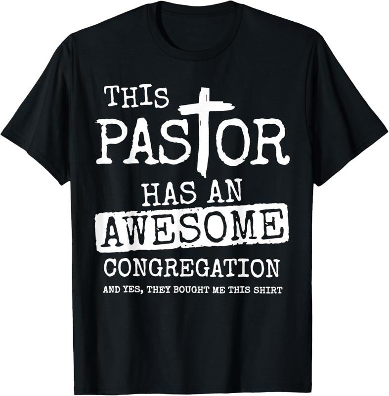 100% Cotton This Pastor Has An Awesome Congregation T-Shirt Hoodie, Sweatshirt | HypeCrazeTee.com