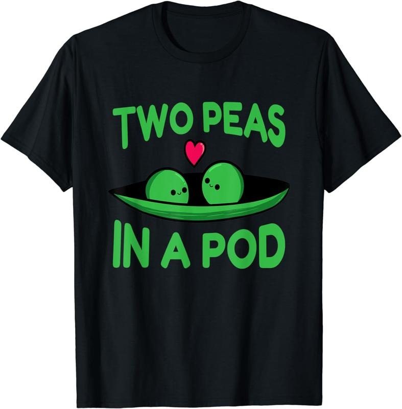 [100% Cotton]Two Peas In A Pod T-Shirt Hoodie, Sweatshirt | HypeCrazeTee.com
