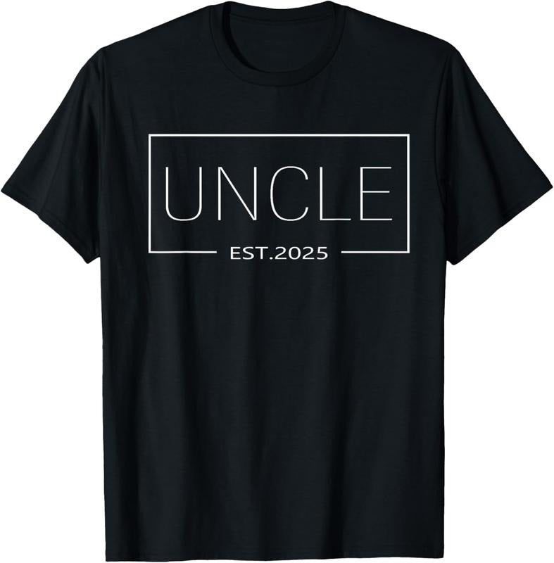 100% Cotton Uncle Est 2025 Promoted to Uncle 2025 T-Shirt Hoodie, Sweatshirt | HypeCrazeTee.com