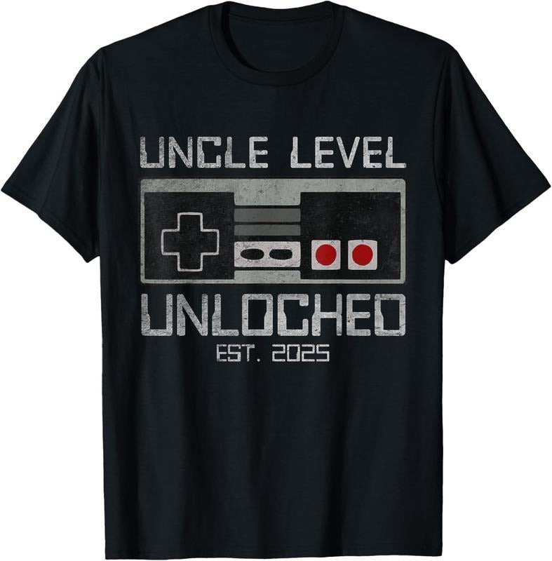 100% Cotton Uncle Level Unlocked 2025 Leveling Up Leveled Up To Uncle T-Shirt Hoodie, Sweatshirt | HypeCrazeTee.com