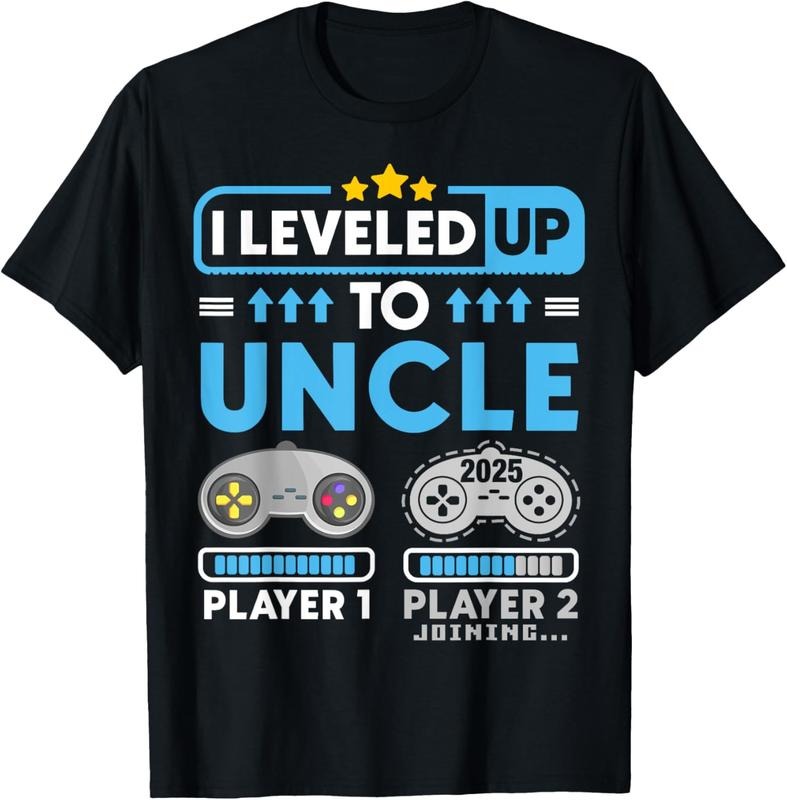 100% Cotton Uncle est 2025 I leveled Up To Uncle 2025 Promoted To Uncle T-Shirt Hoodie, Sweatshirt | HypeCrazeTee.com