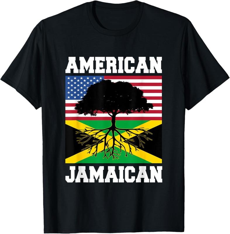 100% Cotton Usa Jamaica Flag Jamaican Roots American Born America T-Shirt Hoodie, Sweatshirt | HypeCrazeTee.com