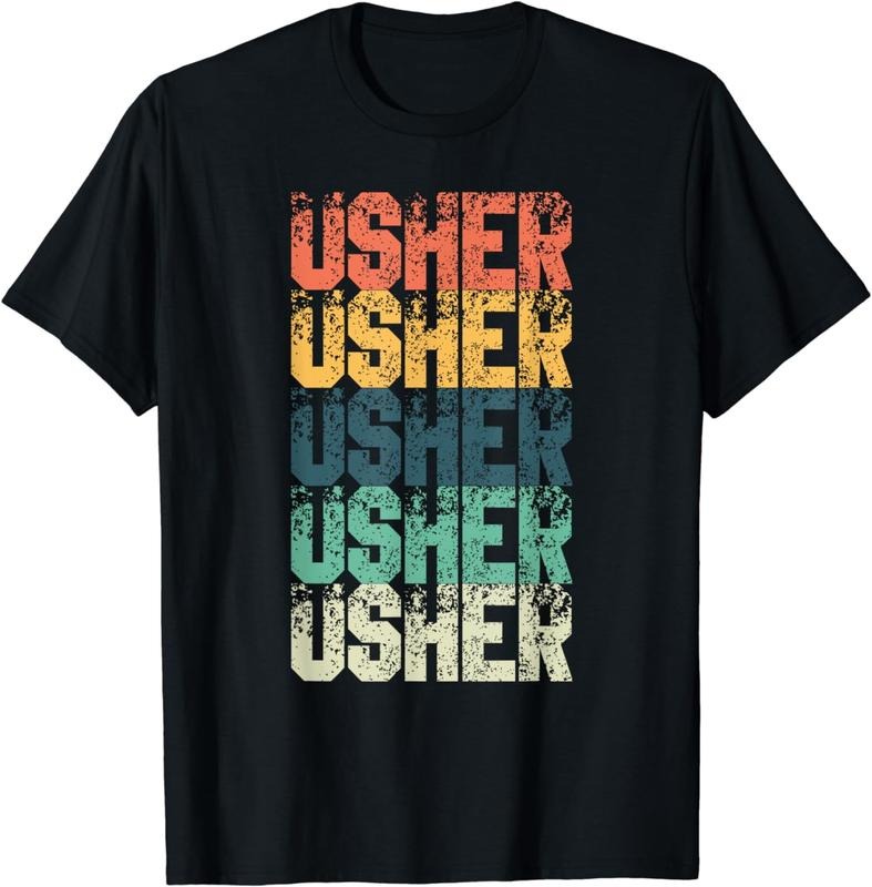 [100% Cotton]Usher Retro For Ushers T-Shirt Hoodie, Sweatshirt | HypeCrazeTee.com