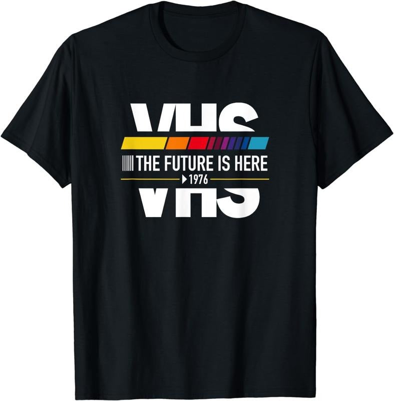 [100% Cotton]VHS Vintage The Future is Here 1976 T-Shirt Hoodie, Sweatshirt | HypeCrazeTee.com