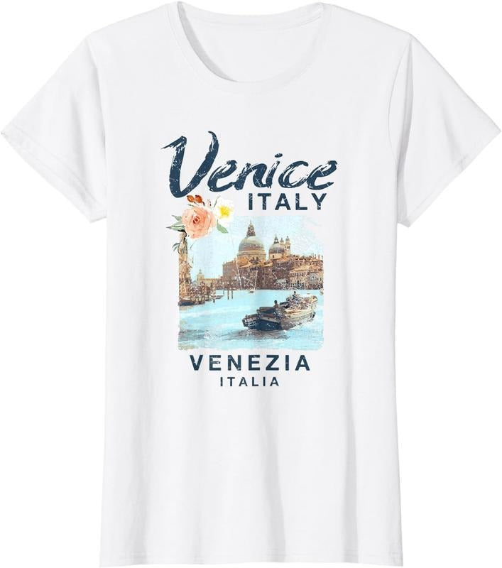 [100% Cotton]Venice Italy | Venezia Italia Vintage T Shirt Hoodie, Sweatshirt | HypeCrazeTee.com